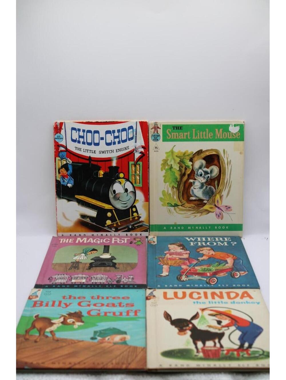 Vintage Rand McNally Children’s Book Lot of 6 Books